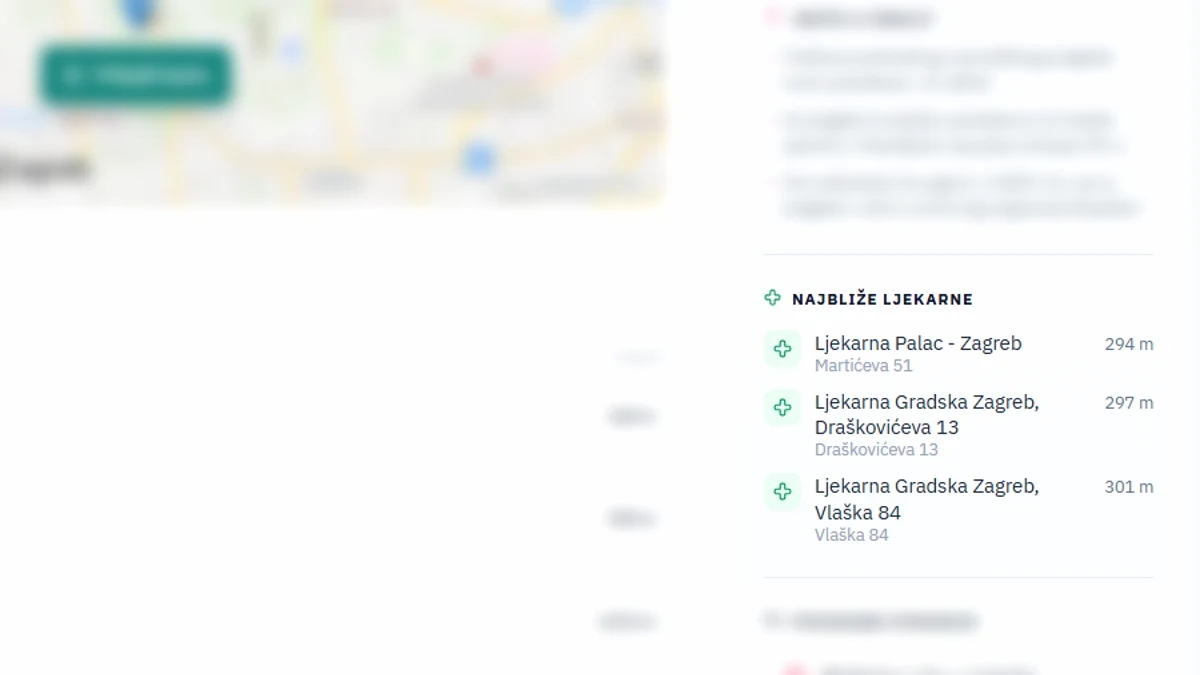 Najbliže ljekarne