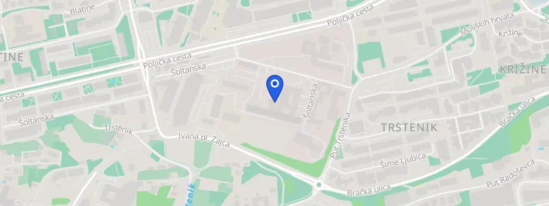 Karta lokacije: KBC Split - Križine, Šoltanska 1, Split