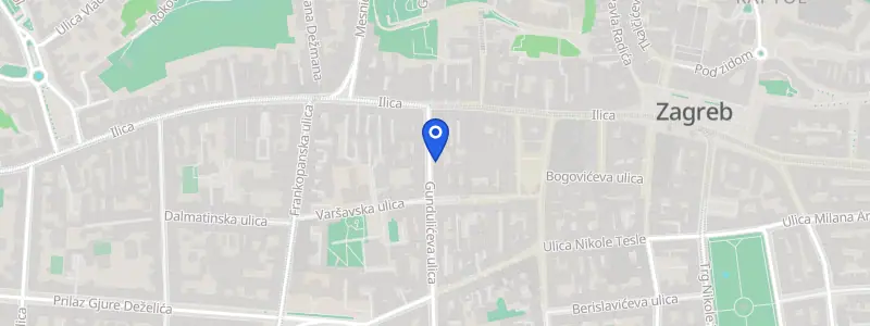 Karta lokacije: KBC Zagreb - Klinika za stomatologiju, Gundulićeva ulica 5, Zagreb