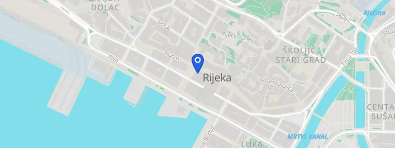 Karta lokacije: Dermatološka ordinacija dr. Ivanka Laštro, Trg Republike Hrvatske 1, Rijeka