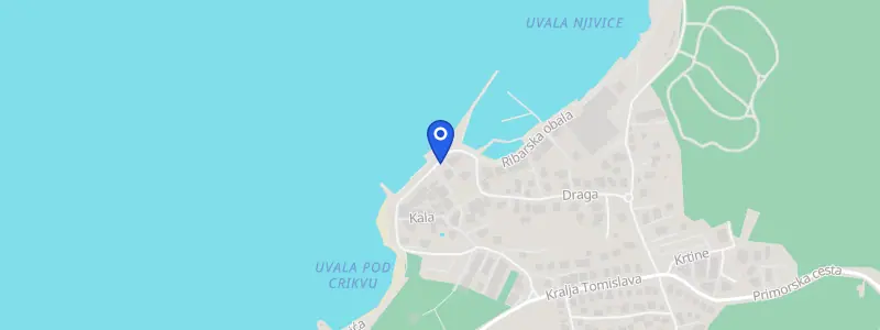 Karta lokacije: Ljekarna Švaljek - Njivice, Ribarska obala 8, 51512 Njivice, Otok Krk