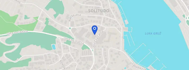Karta lokacije: Poliklinika Glavić, Ćira Carića 3, Dubrovnik