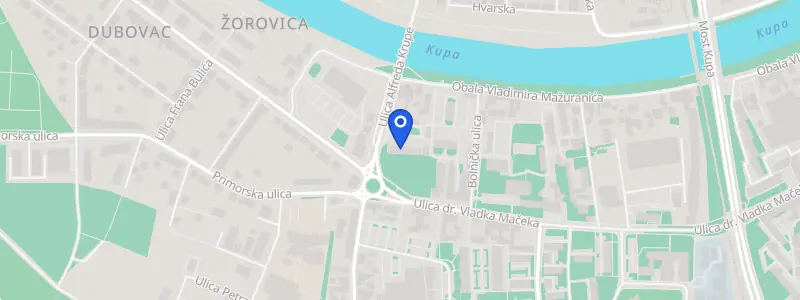 Karta lokacije: Poliklinika SUVAG Karlovac, Alfreda Krupe 2, Karlovac