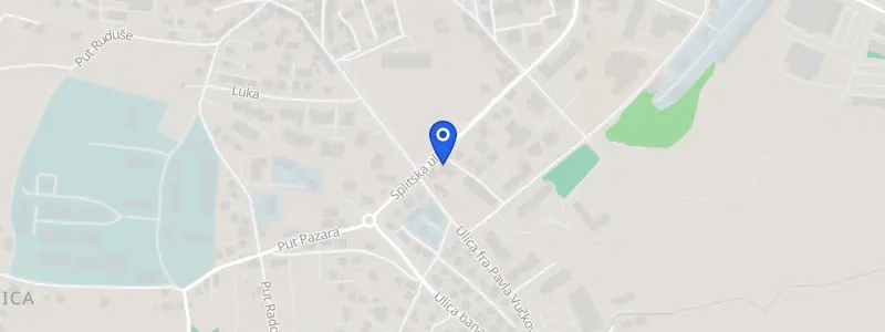 Karta lokacije: Poliklinika Dr. Babić, Splitska ulica 49, Sinj