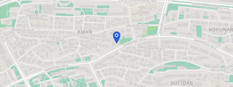 Karta lokacije: Poliklinika Oremus, Velebitska ulica 89, Split