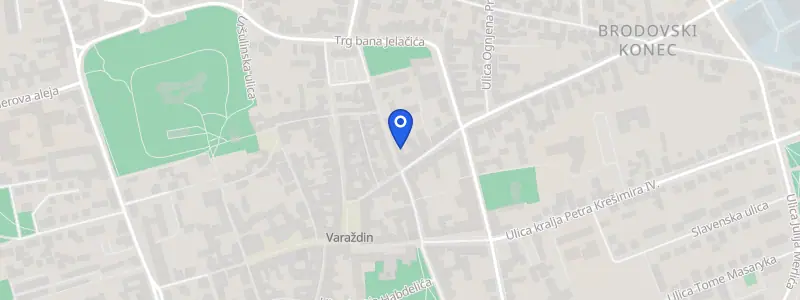Karta lokacije: Poliklinika za očne bolesti Rauš, A. Šenoe 8, Varaždin