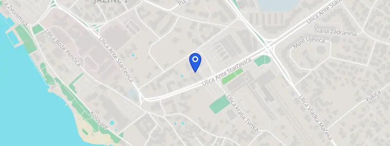 Karta lokacije: Poliklinika Pupillam, Ulica Ante Starčevića 3, Zadar