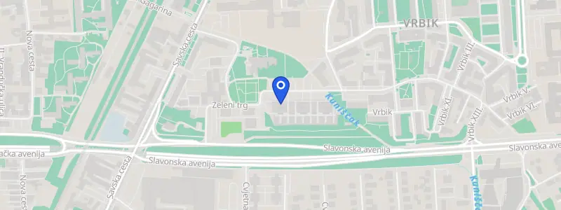 Karta lokacije: Poliklinika Medirad, Zeleni trg 3, Zagreb