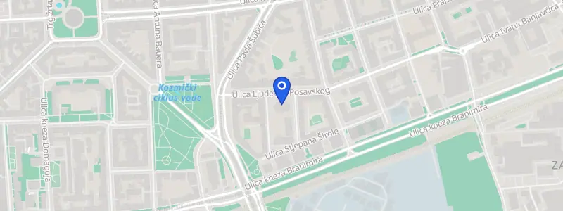 Karta lokacije: Poliklinika za rehabilitaciju slušanja i govora Suvag Zagreb, Ul. kneza Ljudevita Posavskog 10, Zagreb
