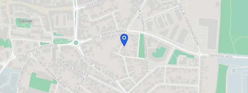 Karta lokacije: Stomatološka ordinacija dr. Lidija Kučević Slaviček, Ulica Ognjena Price 9, Čakovec