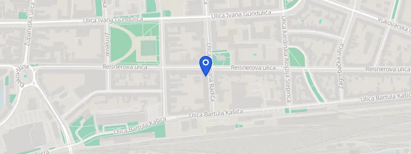 Karta lokacije: Specijalistička ordinacija Filip Matija Vuković, Ulica Stjepana Radića 50, Osijek
