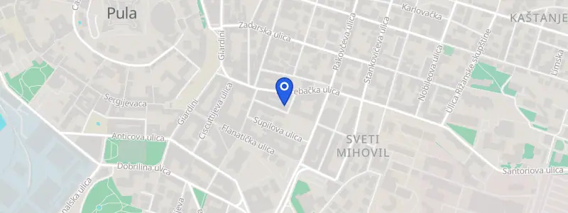 Karta lokacije: Dental Smilović, Trierska ulica - Via Trier 7, Pula