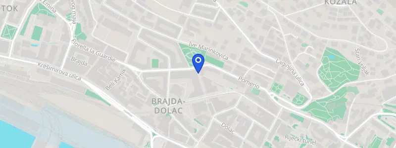 Karta lokacije: Stomatološka ordinacija dr. Ljerka Jindra, Prolaz Marije Krucifikse Kozulić 3, Rijeka