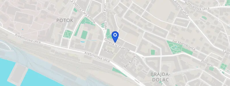 Karta lokacije: Zdravstveni centar dr. Krčmar, Fiorella La Guardie 10, Rijeka