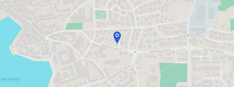Karta lokacije: Ordinacija dentalne medicine dr. Goran Gutović, Istarska ulica - Via dell'Istria 18, Rovinj