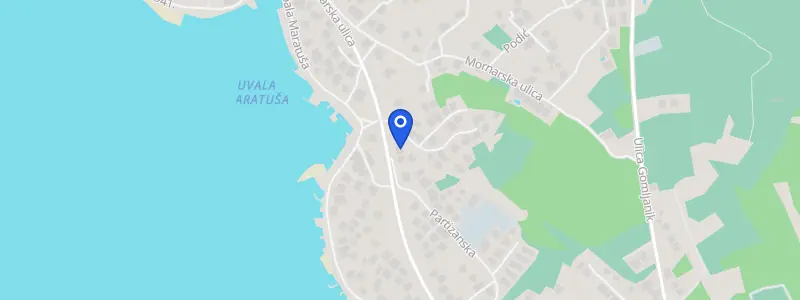 Karta lokacije: Stomatološka ordinacija dr. Biljana Brajković Slavica, Obala Maratuša 54, Brodarica, Šibenik