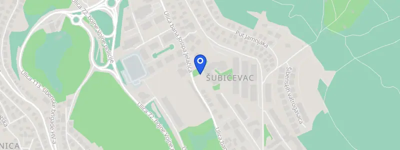 Karta lokacije: Stomatološka ordinacija dr. Branka Milić, Bana Josipa Jelačića 74, Šibenik