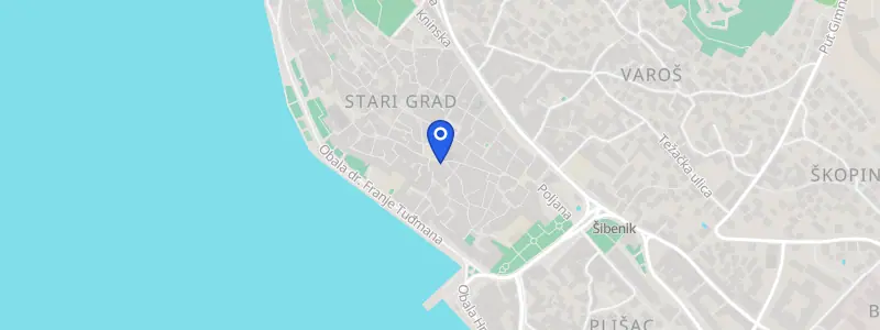 Karta lokacije: Stomatološka ordinacija dr. Jasminka Lasinović, Kralja Tomislava 9, Šibenik