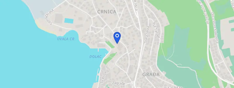 Karta lokacije: Stomatološka ordinacija dr. Katarina Bilić Bujas, Stipe Ninića 27, Šibenik