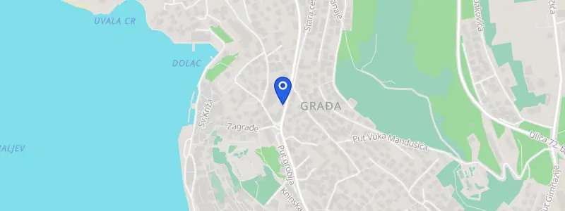 Karta lokacije: Stomatološka ordinacija dr. Nataša Živković Fržop, Kralja Zvonimira 23, Šibenik