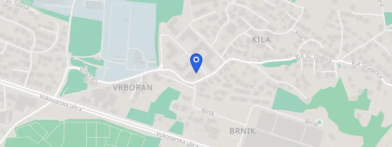 Karta lokacije: Stomatološka ordinacija dr. Juraj Popović, Vrboran 19, Split