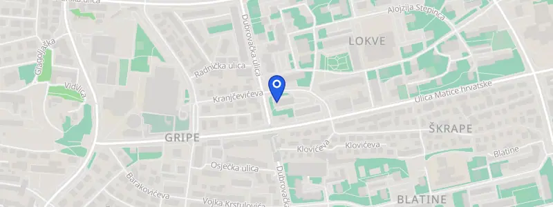 Karta lokacije: Stomatološka ordinacija dr. Marina Božinović, Kranjčevićeva 16, Split