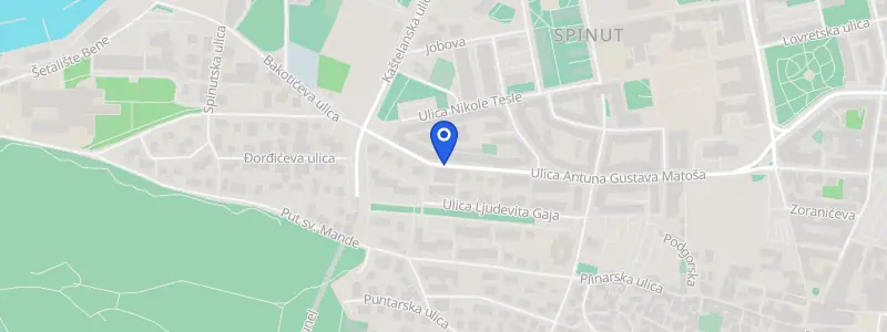 Karta lokacije: Stomatološka ordinacija dr. Mirjana Golac, Matoševa 2, Split
