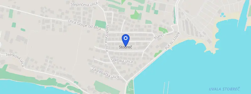 Karta lokacije: Stomatološka ordinacija dr. Ornela Erak Glodić, Sv.josipa 2, Stobreč, Split