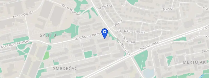 Karta lokacije: Stomatološka ordinacija dr. Selina Brozović, Getaldićeva 33, Split