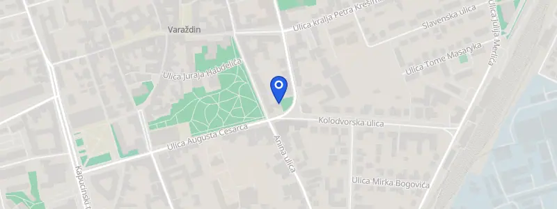 Karta lokacije: Stomatološka ordinacija dr. Nikola Slunjski, Ulica Augusta Cesarca 5, Varaždin