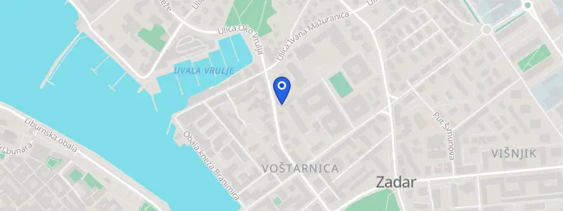 Karta lokacije: Stomatološka ordinacija Emerika Tičić Delosantos, Josipa Jurja Strossmayera 12, Zadar