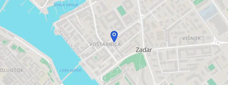 Karta lokacije: Stomatološka ordinacija dr. Andreja Jureša Ćoza, Stjepana Radića 10, Zadar