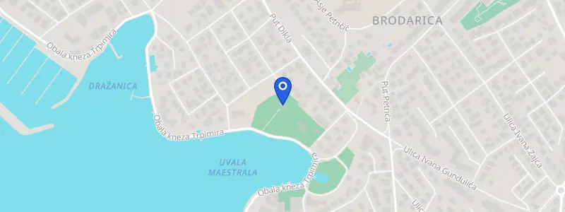 Karta lokacije: Stomatološka ordinacija dr. Branka Radoš, Obala Kneza Trpimira 25, Zadar