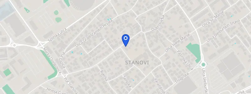 Karta lokacije: Stomatološka ordinacija dr. Petra Mišković, Ulica Rine Aras 1, Zadar