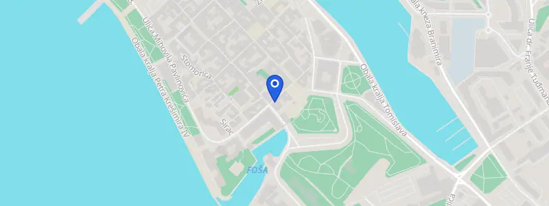 Karta lokacije: Stomatološka ordinacija dr. Sergej Kuštera, Andrije Medulića 1, Zadar