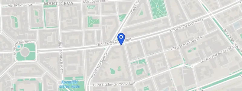 Karta lokacije: Ordinacija dentalne medicine dr. Karmela Juretić, Ulica kralja Zvonimira 30, Zagreb