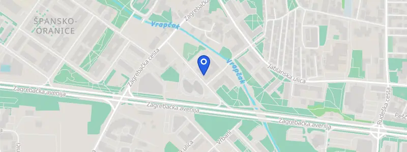 Karta lokacije: Ordinacija dentalne medicine Petra Deranja Baksa, dr. med. dent., Ulica Roberta Frangeša - Mihanovića 8, Zagreb
