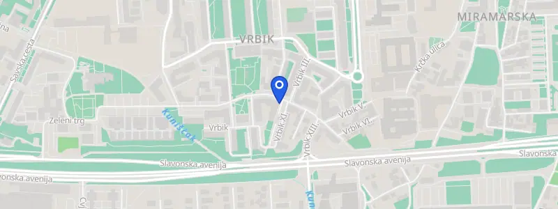 Karta lokacije: Periohealth dentalna medicina, Vrbik X. 2, Zagreb