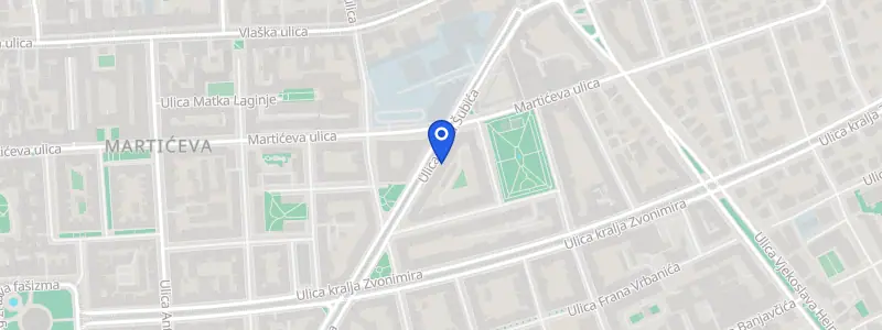 Karta lokacije: Stomatološka ordinacija dr. Ana Martinović, Ulica Pavla Šubića 36, Zagreb