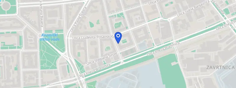 Karta lokacije: Stomatološka ordinacija dr. Daniela Ninić, Ulica Crvenog Križa 23, Zagreb