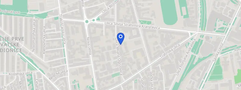Karta lokacije: Stomatološka ordinacija dr. Davorka Surić Balić, Ulica Milana Ogrizovića 21, Zagreb