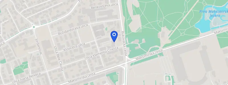 Karta lokacije: Stomatološka ordinacija dr. Amra Pašić Culifaj, Ulica Klementa Crnčića 41, Zagreb