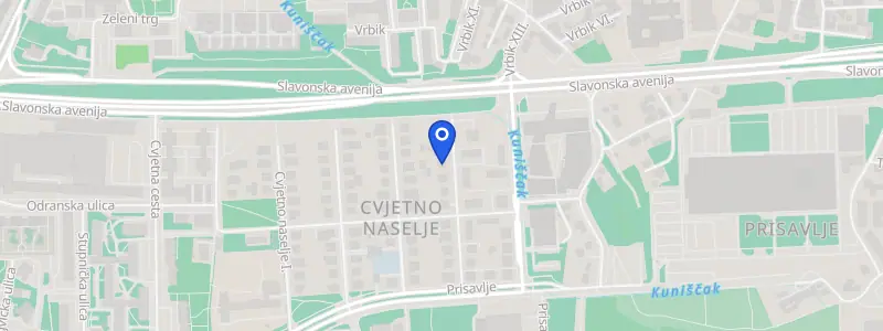 Karta lokacije: Stomatološka ordinacija dr. Branka Znika Podplatnik, IV. Cvjetno naselje 10A, Zagreb