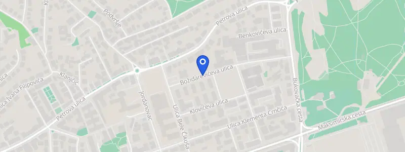Karta lokacije: Stomatološka ordinacija dr. Đurđica Paušek, Božidarevićeva Ulica 7, Zagreb