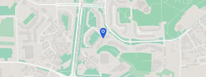 Karta lokacije: Ustanova za zdravstvenu skrb Pol.dent.med. Dr.krajnović dr. Marko Krajnović, Abramovićeva Ulica 5, Zagreb