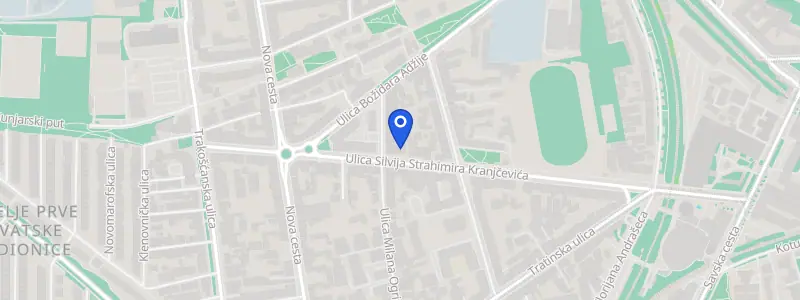 Karta lokacije: Stomatološka ordinacija dr. Mladen Novaković, Ulica Silvija Strahimira Kranjčevića 22, Zagreb