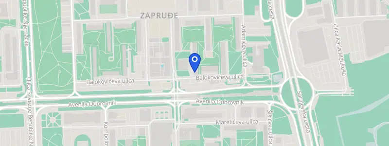 Karta lokacije: Stomatološka ordinacija dr. Vladimira Rožić Bartulović, Balokovićeva Ulica 39, Zagreb