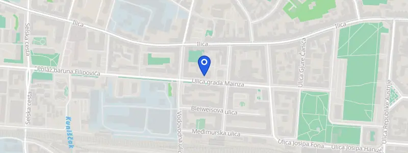 Karta lokacije: Stomatološka ordinacija dr. Zoran Čvorišćec, Ulica Grada Mainza 28, Zagreb